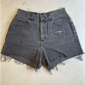Vintage Riders distressed denim cutoffs high waisted